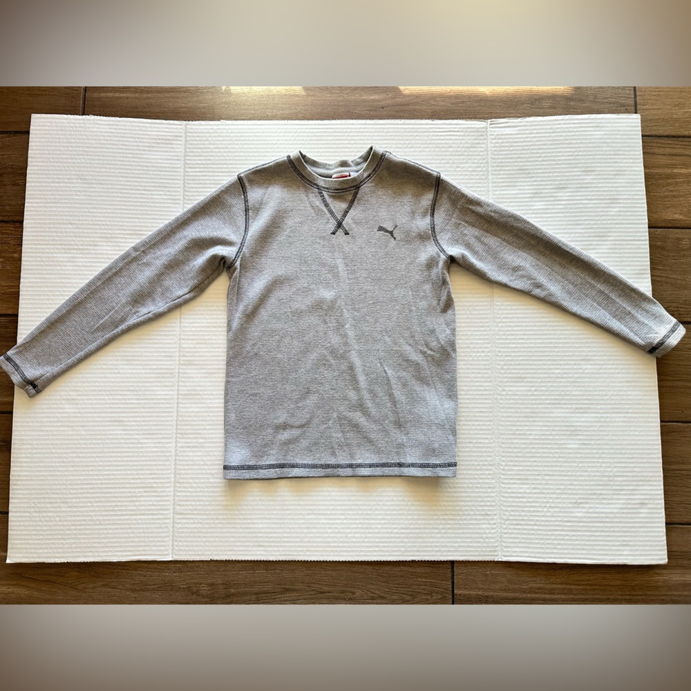 Puma boys knit long sleeve shirt